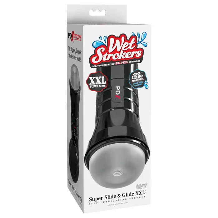 Pipedream PDX Wet Pussies Super Slide & Glide Stroker XXL Clear Secondary image