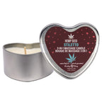 Earthly Body EB Hemp Seed 3 In 1 Massage Heart Candle 113g Earthly Body