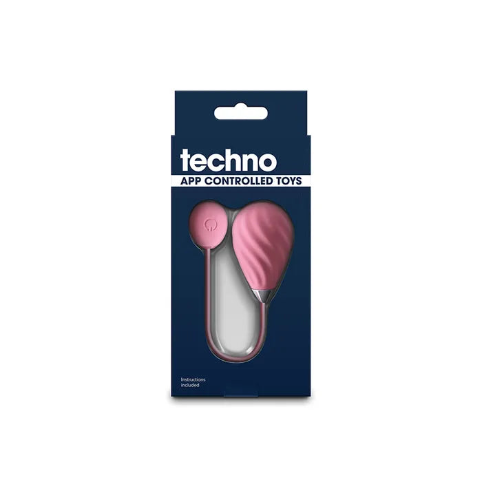 NS Novelties Techno Kandi USB Rechargeable Vibrating Egg Vibrator With App Control Pink NS Novelties