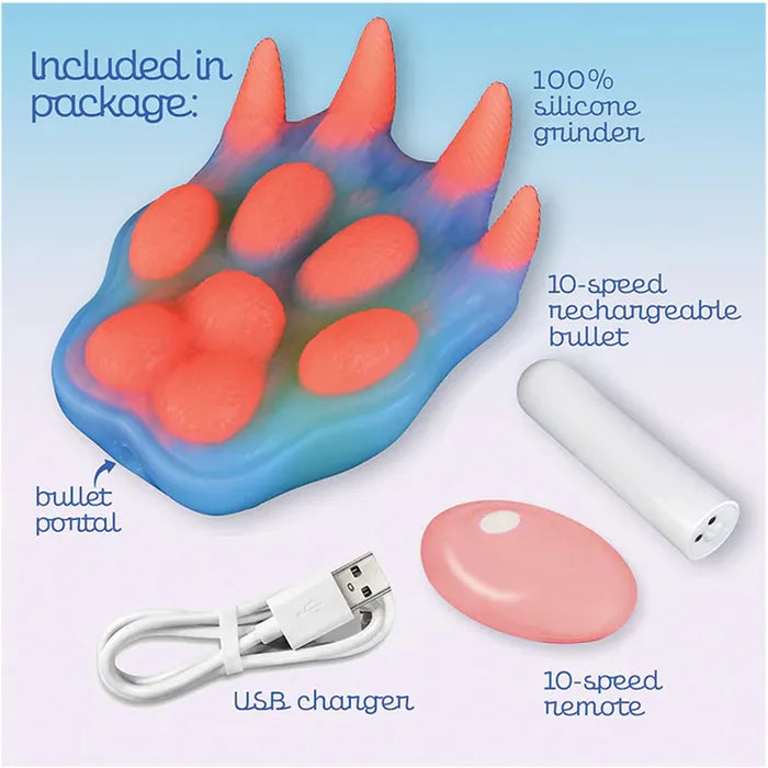 Icon Brands Alien Nation Pantera USB Rechargeable Vibrating Fantasy Grinder Pad With Remote Coloured Secondary image