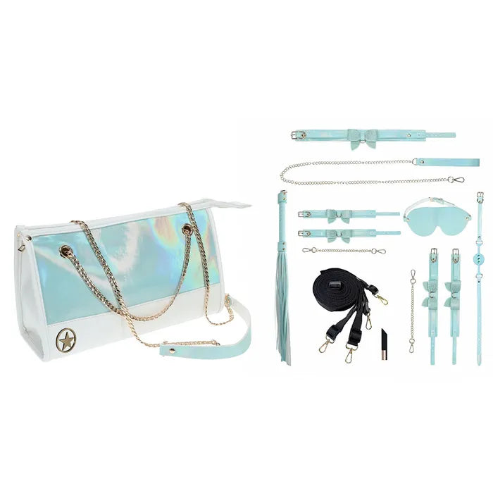 OUCH! Paris Collection Kit With Bag 8 Piece Kit Baby Blue Shots Toys