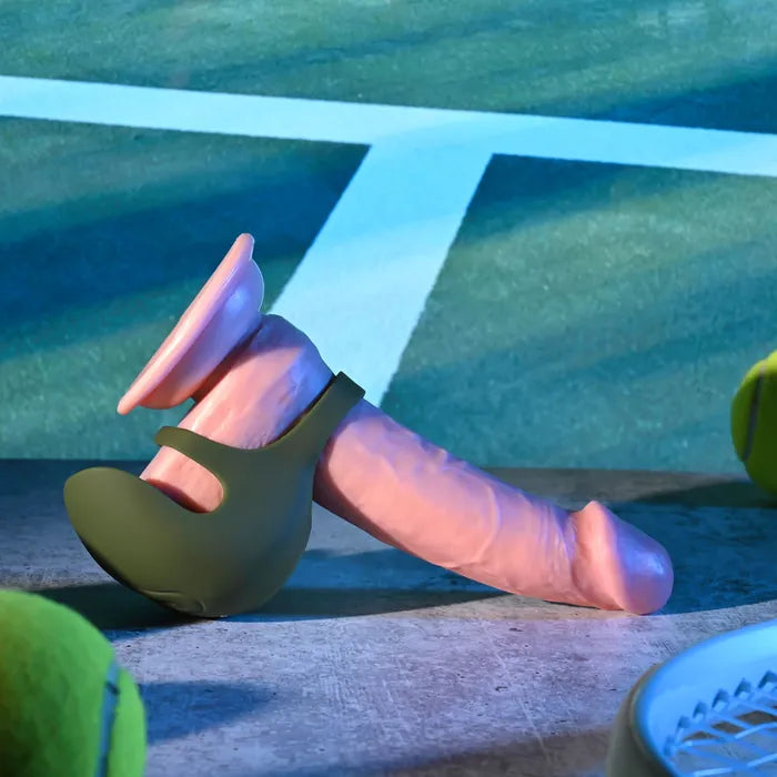 Zero Tolerance NUTTY BUDDY USB Rechargeable Vibrating Cock & Balls Ring Olive Green Zero Tolerance