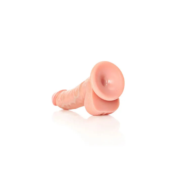 Shots Toys REALROCK Realistic Regular Curved Dildo With Suction Cup 6 Inch Flesh Shots Toys