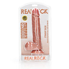 Shots Toys REALROCK Straight Realistic Dildo With Balls 9 Inch Flesh Shots Toys
