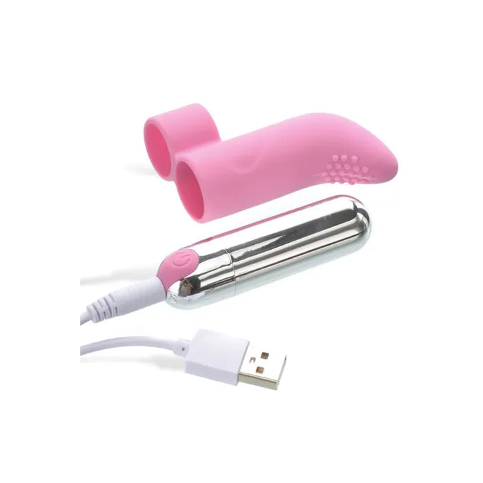 Adam & Eve Silicone Rechargeable USB Finger Stimulator Vibrator Adam & Eve
