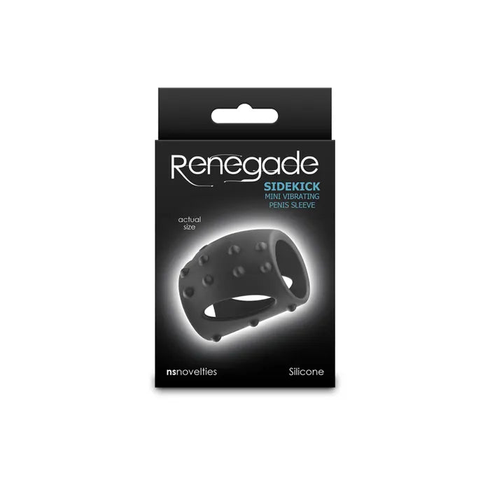 NS Novelties Renegade Sidekick USB Rechargeable Vibrating Penis Cage Black NS Novelties