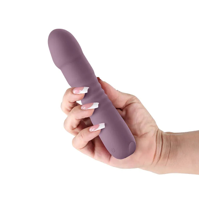 NS Novelties Lust N Dreams Poise Mauve USB Rechargeable Thrusting Vibrator