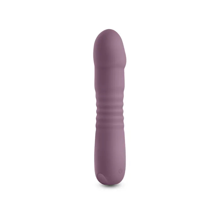 NS Novelties Lust N Dreams Poise Mauve USB Rechargeable Thrusting Vibrator Secondary image
