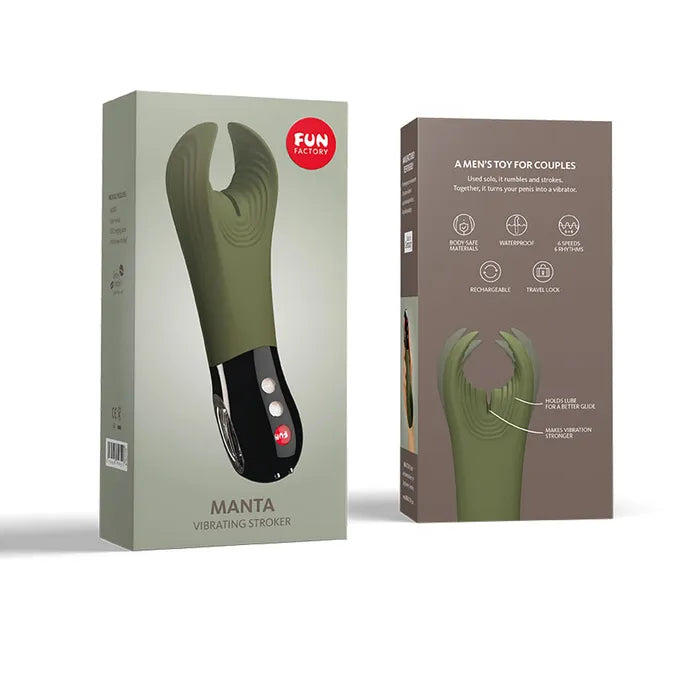 Fun Factory MANTA USB Rechargeable Mens & Couples Vibrator Fun Factory
