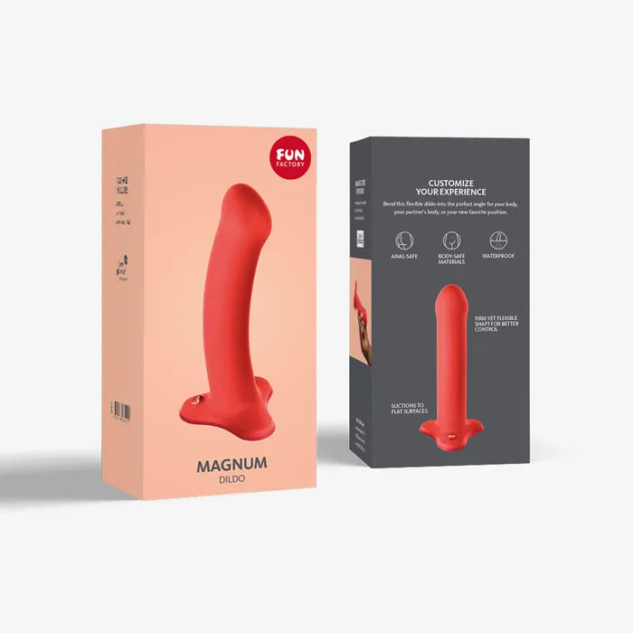 Fun Factory MAGNUM Dildo 18.3cm Flashy Coral Fun Factory
