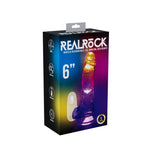 Shots Toys REALROCK 6'' Wireless Rechargeable LED Vibrating Dong With Remote 6 Inch Shots Toys