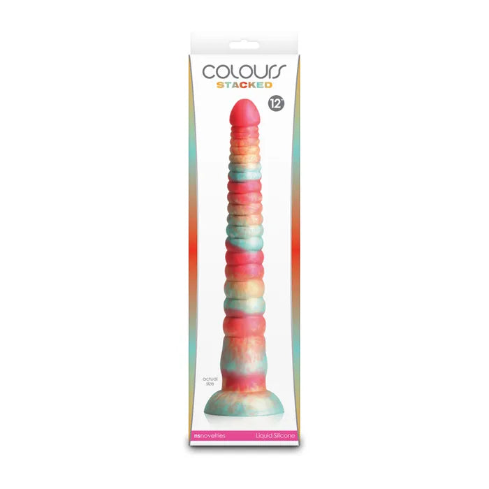 NS Novelties Colours Stacked Fantasy Dildo 12 Inch NS Novelties