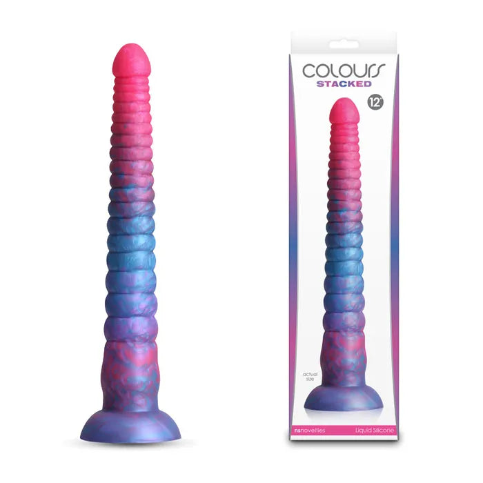 NS Novelties Colours Stacked Fantasy Dildo 12 Inch NS Novelties