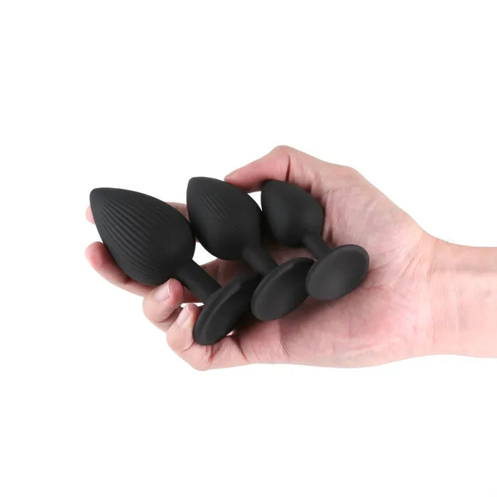 NS Novelties Renegade Triple Ace Kit Butt Plugs Set Of 3 Sizes NS Novelties