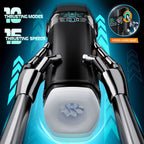 CyberSkin The Titan USB Rechargeable Thrusting & Vibrating Auto Masturbator With Heater Black CyberSkin
