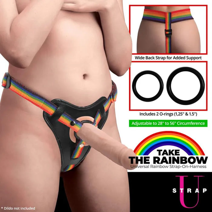 XR Brands Strap U Take The Rainbow Universal Strap On Harness (Probe Not Included) XR Brands