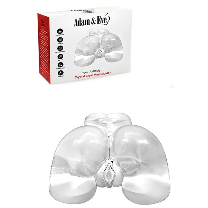 Adam & Eve PEEK A BOOTY Doggy Style Masturbator Clear