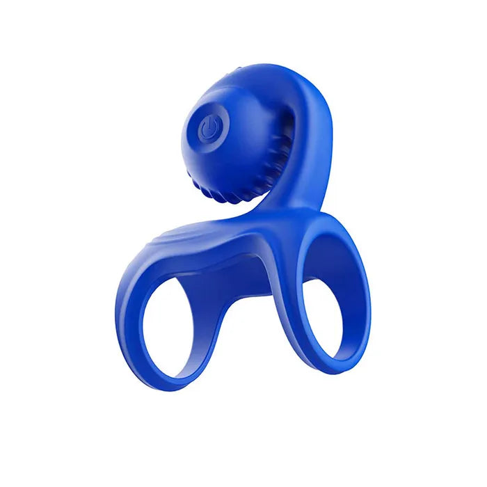 Adam & Eve ROCKIN & ROLLIN SNAIL USB Rechargeable Vibrating Couples Cage Blue Adam & Eve