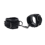 SPORTSHEETS Velvet Noir Handcuffs Adjustable Cuff Restraints Black Sportsheets