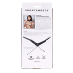 SPORTSHEETS Velvet Noir Collar & Removable Clamps Neck & Nipple Restraints Black Sportsheets