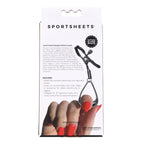 SPORTSHEETS Velvet Noir Tuggable Nipple Clamps Adjustable Nipple Restraints Sportsheets