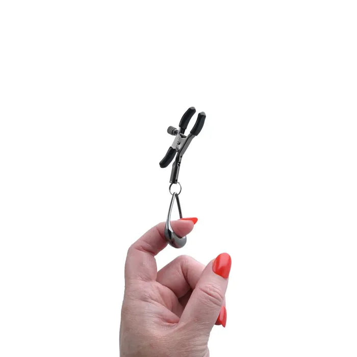 SPORTSHEETS Velvet Noir Tuggable Nipple Clamps Adjustable Nipple Restraints Sportsheets