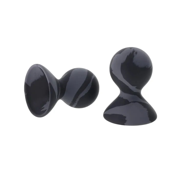 SPORTSHEETS Velvet Noir Silicone Nipple Suckers Set Of 2 Sportsheets