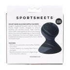 SPORTSHEETS Velvet Noir Silicone Nipple Suckers Set Of 2 Sportsheets