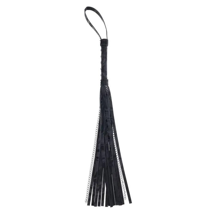 SPORTSHEETS Velvet Noir Chain Flogger Flogger Whip 43cm Black Sportsheets