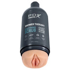 Pipedream PDX Plus Shower Therapy Soothing Scrub Discreet Vagina Stroker With Suction Base Pipedream