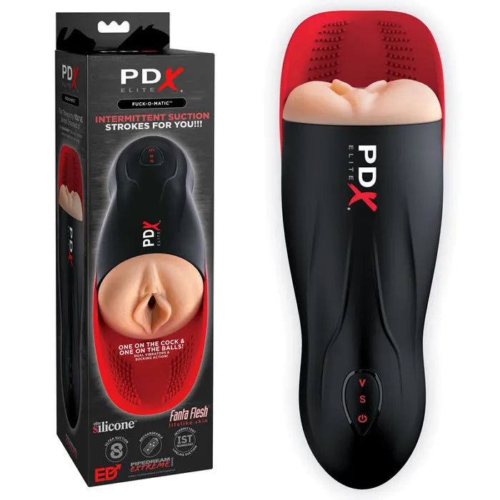 Pipedream Extreme Toys Elite Fuck O Matic USB Rechargeable Sucking Masturbator Pipedream