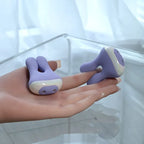 Playboy Pleasure IN A PINCH Rechargeable Vibrating Nipple Clamps With Charging Carry Case Purple Playboy Pleasure