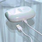 Playboy Pleasure IN A PINCH Rechargeable Vibrating Nipple Clamps With Charging Carry Case Purple Playboy Pleasure