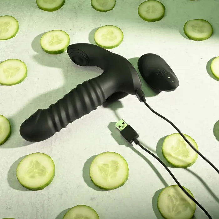 Zero Tolerance STRIKER USB Rechargeable Thrusting Anal Vibrator With Wireless Remote Control Zero Tolerance