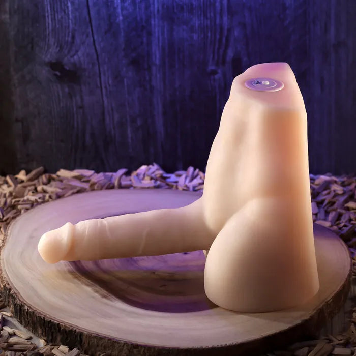 Evolved EASY RIDER LIGHT USB Rechargeable Male Torso With Vibrating Penis 17.8cm Flesh Evolved