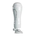 CRAZY BULL FLORA Vibrating Stroker USB Rechargeable Vibrating Squeezeable Vagina Stroker With Suction Base Flesh Crazy Bull