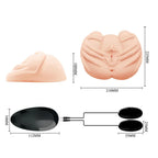 CRAZY BULL Vibrating Spread Torso Vibrating Spread Torso Masturbator Flesh Crazy Bull