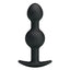 Party Up JAMES Beaded Butt Plug 10.4cm Black Party Up
