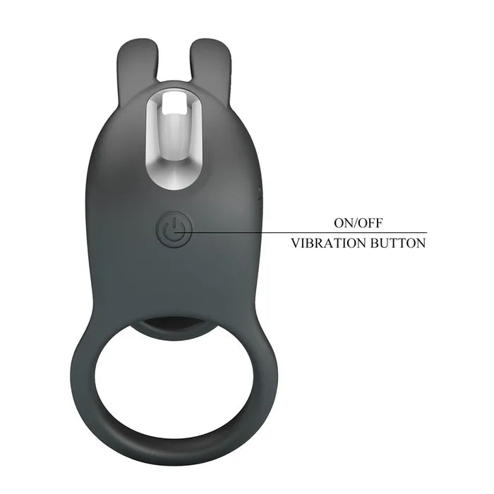 Party Up MARK USB Rechargeable Vibrating Cock Sleeve Black Party Up