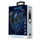Party Up MARK USB Rechargeable Vibrating Cock Sleeve Black Party Up