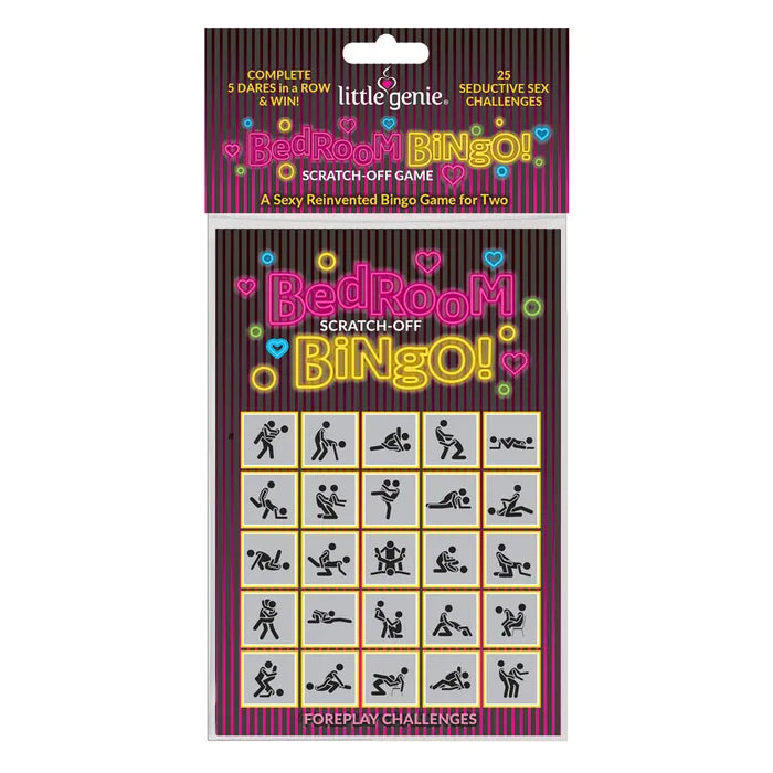Little Genie Bedroom Bingo Foreplay Scratcher Card Little Genie