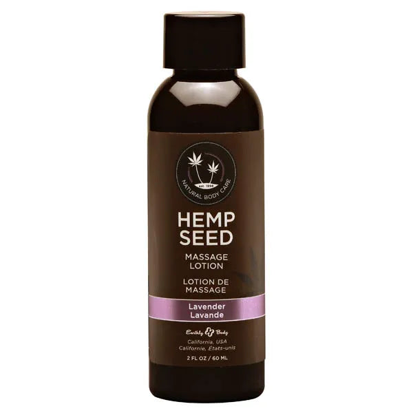 Earthly Body Hemp Seed Massage Scented Lotion 59ml Bottle Earthly Body