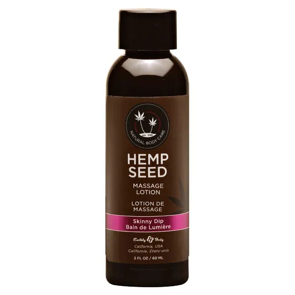 Earthly Body Hemp Seed Massage Scented Lotion 59ml Bottle Earthly Body