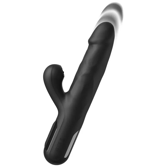 Pipedream FFS Sonix Silicone Thruster USB Rechargeable Thrusting Vibrator With Flicking Clit Stim