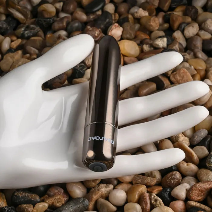 Evolved REAL SIMPLE Chrome USB Rechargeable Bullet Vibrator 10cm Secondary image
