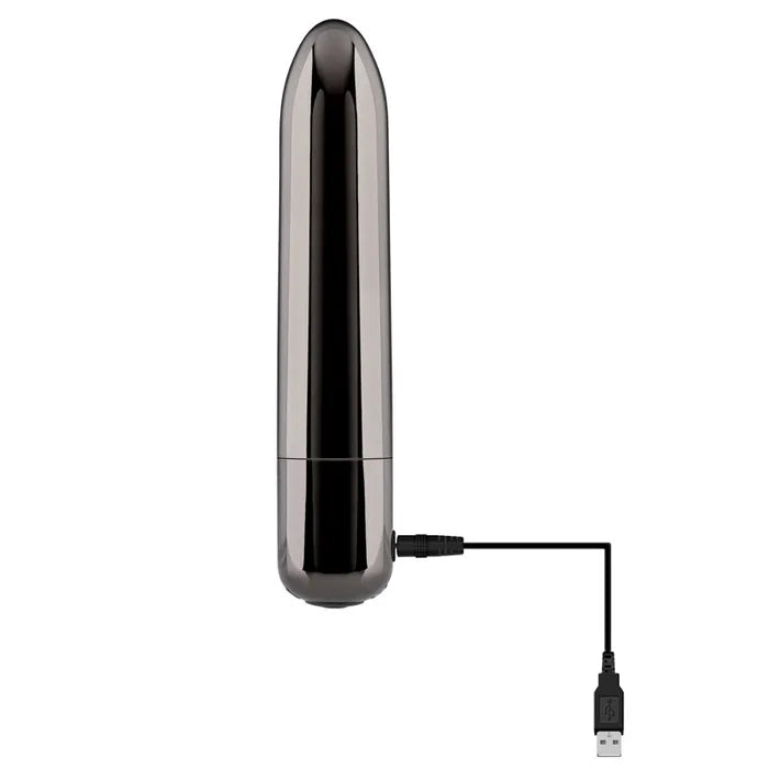 Evolved REAL SIMPLE Chrome USB Rechargeable Bullet Vibrator 10cm Evolved