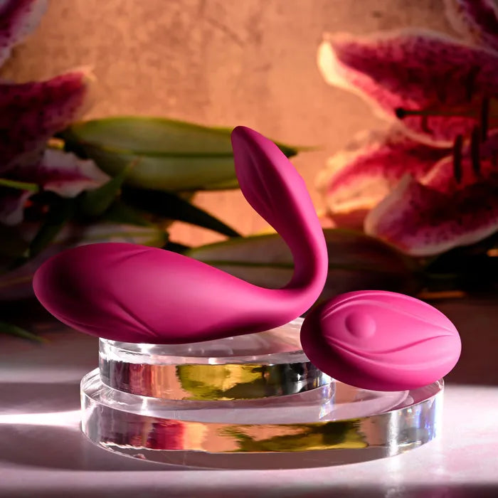 Evolved CHERRY POSE USB Rechargeable Flexible & Posable Vibrator With Remote