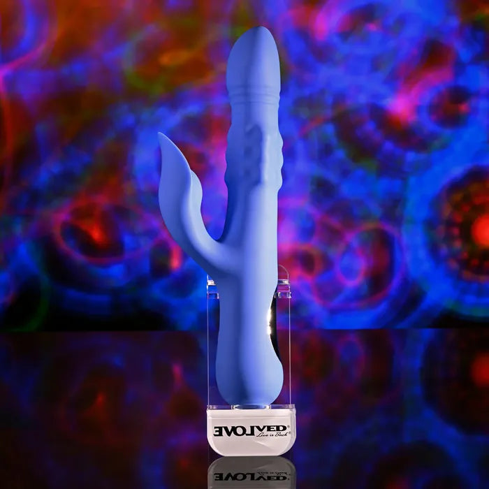 Evolved POP GOES THE O USB Rechargeable Thrusting & Bulging Rabbit Vibrator Evolved