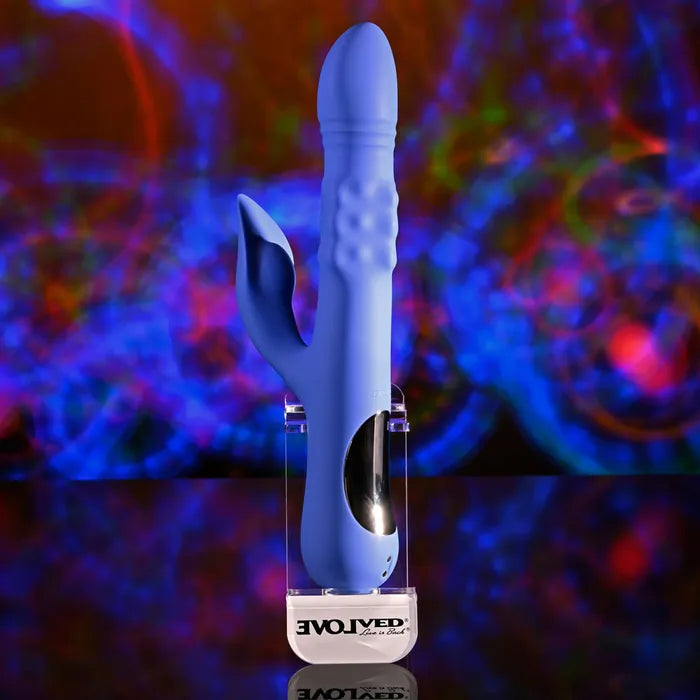 Evolved POP GOES THE O USB Rechargeable Thrusting & Bulging Rabbit Vibrator Evolved
