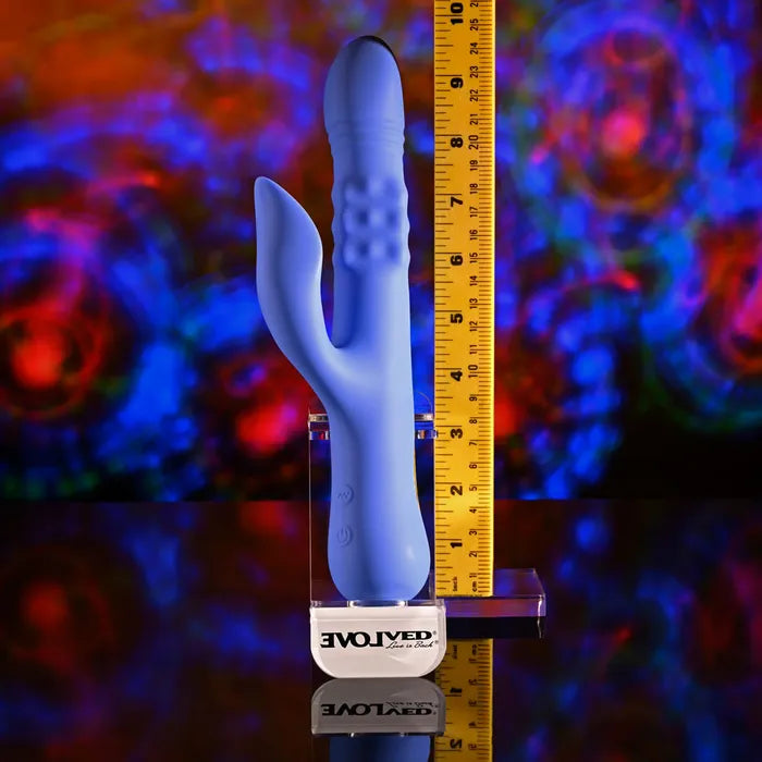 Evolved POP GOES THE O USB Rechargeable Thrusting & Bulging Rabbit Vibrator Evolved